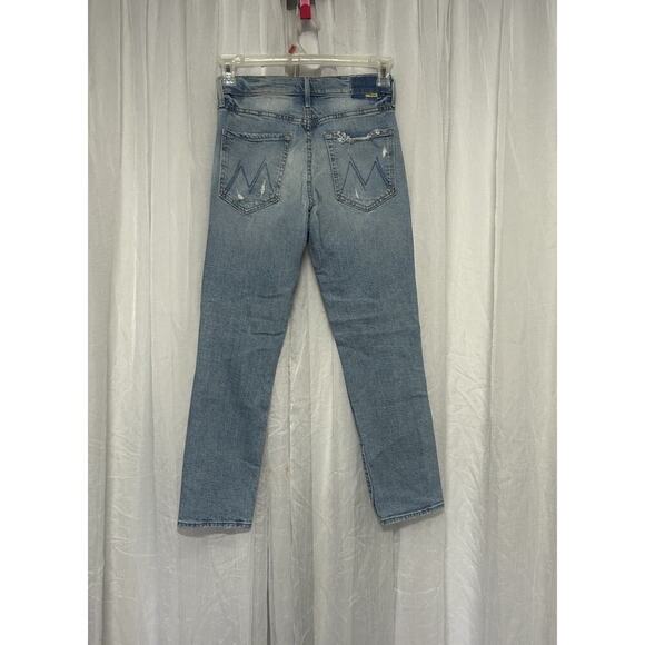 MOTHER SUPERIOR The Trickster Ankle Jeans An Icy Confusion 26 Distressed Blue - Picture 10 of 14